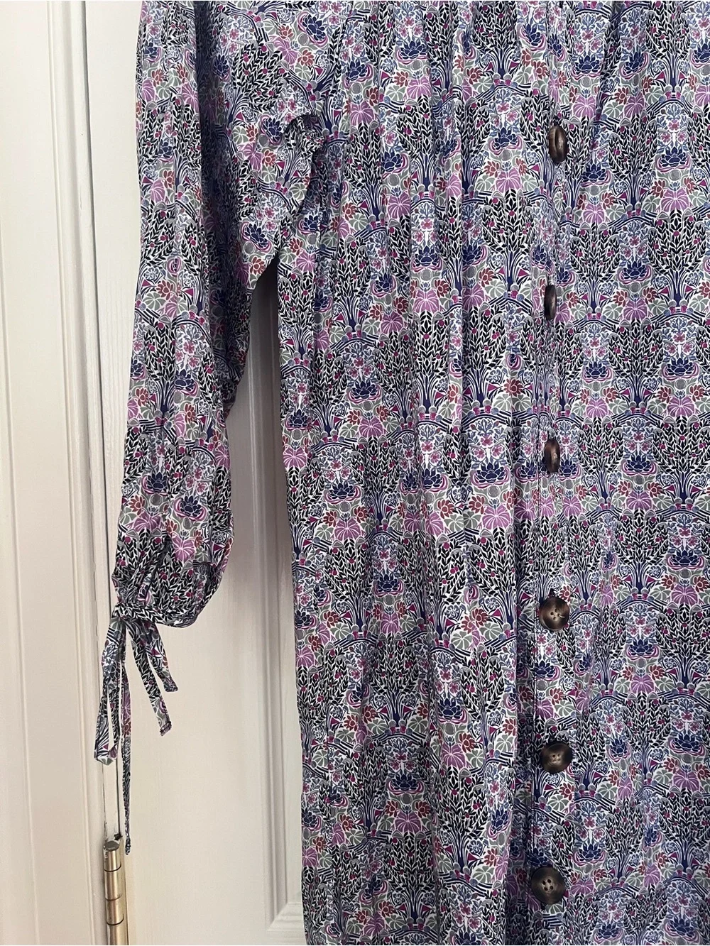 Liberty Fabric x J.Crew Club Nouveau Floral Button-Front Dress